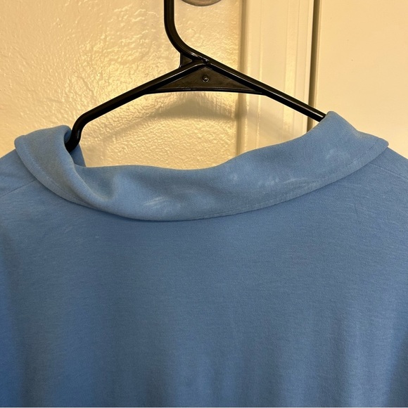 Ann Taylor Blue Pearl Button Down Collared Shirt Relaxed Fit Size XXL - Picture 6 of 6